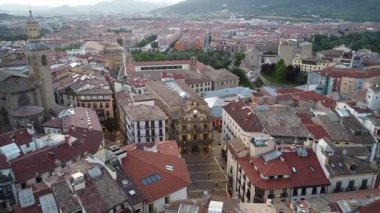 Pamplona Belediye Meydanı 'nın Hava Görüntüleri