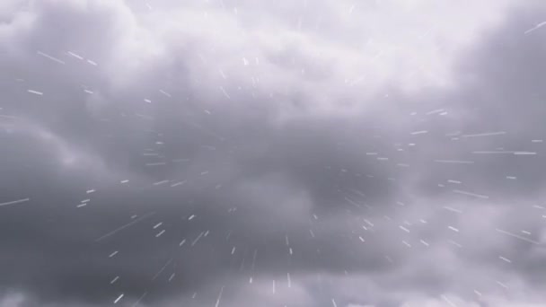 Blick Auf Regen Der Sturm Fällt — Stockvideo