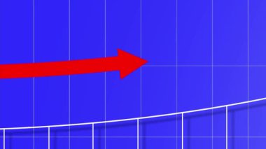 Finansal başarı yukarı doğru bir ok grafiğiyle temsil ediliyor.