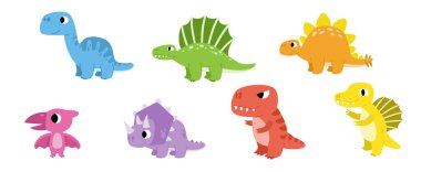 Dinozor çizgi filmi Clipart. Dino şirin.