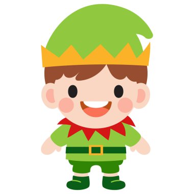 Elf clipart, Mutlu Noeller ve mutlu yıllar