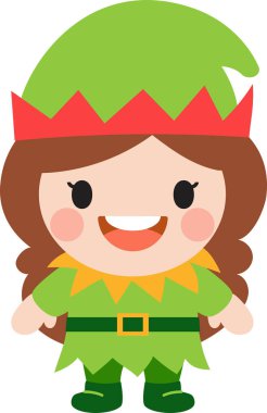 Elf clipart, Mutlu Noeller ve mutlu yıllar