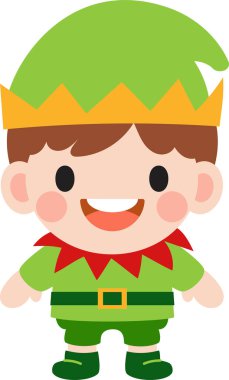 Elf clipart, Mutlu Noeller ve mutlu yıllar