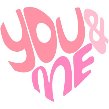 Kalp şeklinde sevgililer günü el çizimi mektubu, senin için.