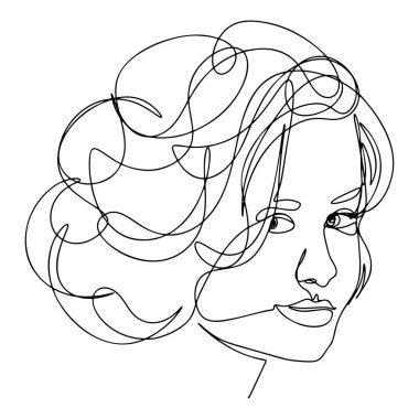 Bir Çizgili Kadın Yüzü, Kadın Başı Devamlı Görüntü
