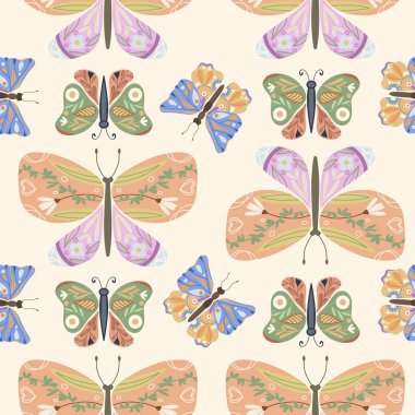 Kelebek Dikişsiz desen arka plan