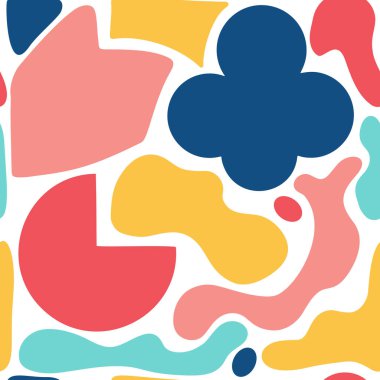 Soyut Renkli Geometrik Çocuklar Eğilimli Kusursuz Desen