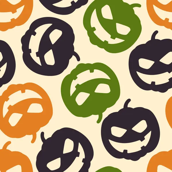 Cadılar Bayramı Soyut Balkabağı Modern Kusursuz Desen Arkaplanı