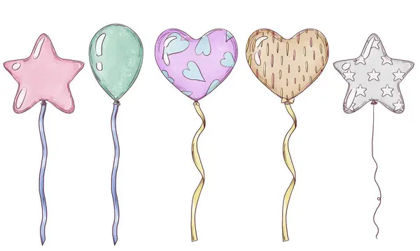 El Çizimi Balon Paketi - Tuhaf Çizimler