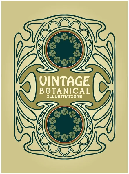 Art Nouveau Clássico Quadro Ilustração Vetor Ilustrações Para Seu Logotipo —  Vetores de Stock