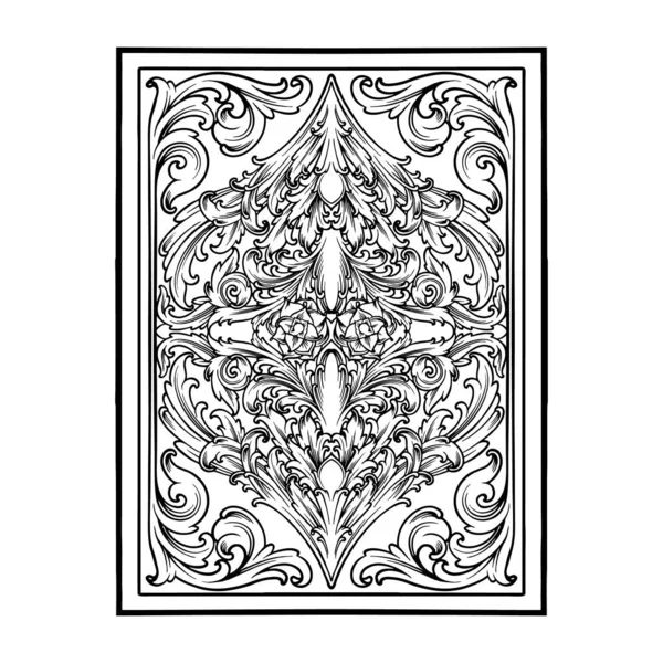 Luxury Classic Frame Swirl Vintage Ornament Monochrome Vector Illustrations Your — Stock Vector