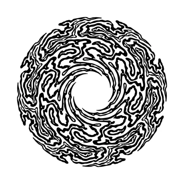 Caleidoscopio Fondo Texturas Espiral Resumen Contorno Vector Ilustraciones Para Trabajo — Vector de stock