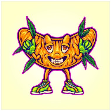 Gülünç bir gülümseme narenciye ot süzgeci illüstrasyonları iş logonuz, ticari tişörtler, çıkartmalar ve etiket tasarımları, poster, tebrik kartları reklam şirketleri veya markalar için.