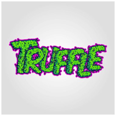 İş logonuz, ticari tişörtünüz, çıkartmalarınız ve etiket tasarımlarınız, poster, tebrik kartları reklam şirketiniz veya markalarınız için yer mantarı otu duman vektör çizimleri