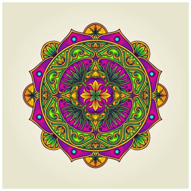 Lüks nilüfer çiçeği mandala otları iş logonuz, ticari tişörtünüz, çıkartmalarınız ve etiket tasarımlarınız, poster, tebrik kartları reklam şirketiniz veya markalarınız için güzellik vektör çizimleri oluşturur.