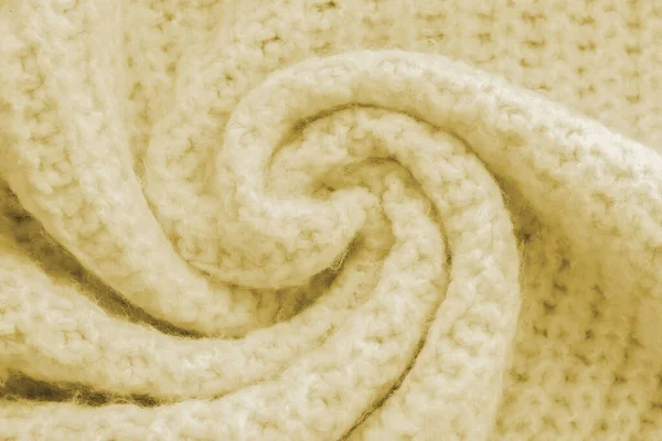 Kötött Gyapjúsárga Szövet Textúrája Téli Pulóver Háttér — Stock Fotó