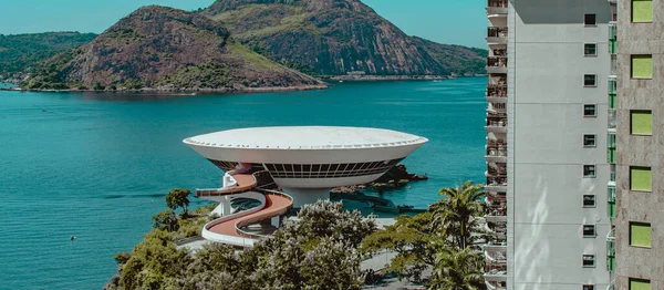 Нітерой Ріо Жанейро Бразилія Circa 2023 Фото Музею Сучасного Мистецтва — стокове фото