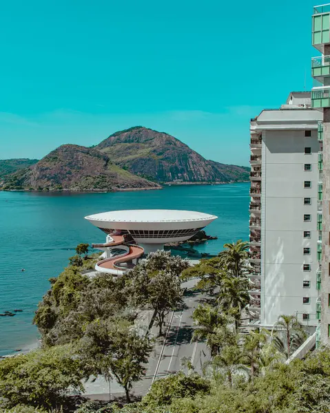 Niteroi Rio Janeiro Brazilia Circa 2023 Fotografia Muzeului Artă Contemporană — Fotografie, imagine de stoc