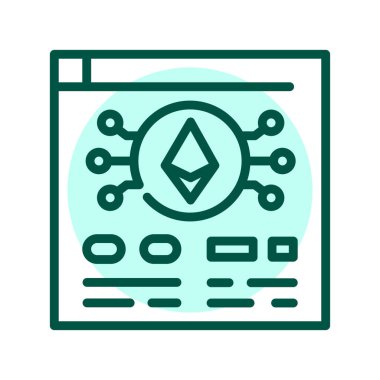 Platform black line icon. Virtual money.