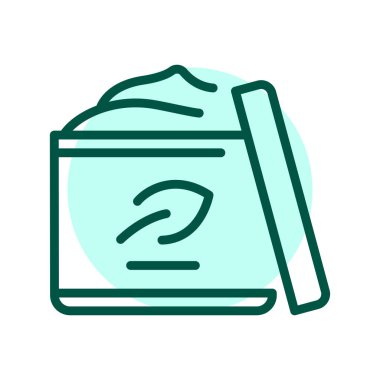 Eco cream olor line icon. Pictogram for web page.