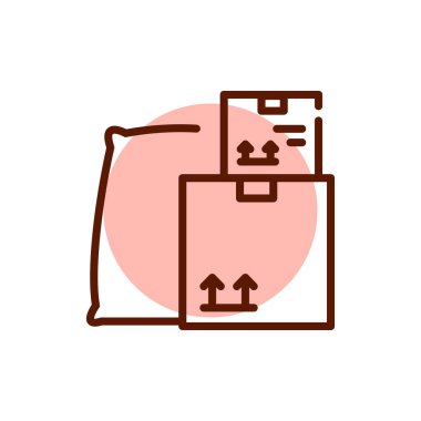 Supplies olor line icon. Pictogram for web page.