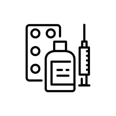 Infertility treatment black line icon. Fertilization. 