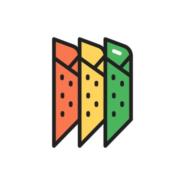 Organik meyve ezmesi çizgisi simgesi. Web sayfası için pictogram özeti.