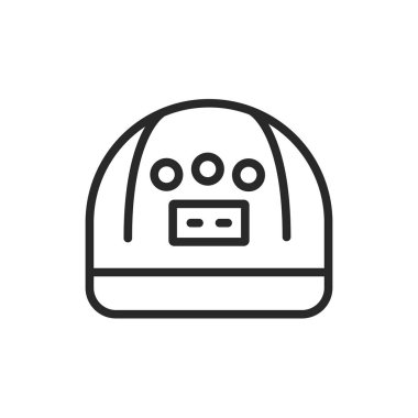 UV, LED lamba renk çizgisi simgesi. İzole vektör elementi. Web sayfası, mobil uygulama, tanıtım için resim çizelgesi