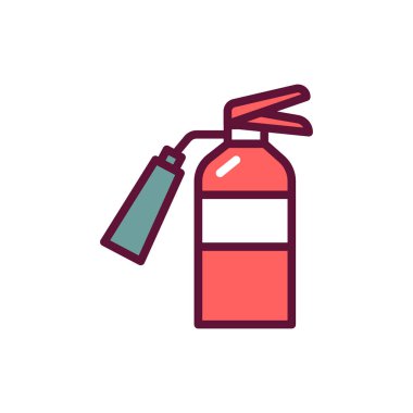 İtfaiye renkli çizgi ikonu. İzole vektör elementi. Web sayfası, mobil uygulama, tanıtım için resim çizelgesi