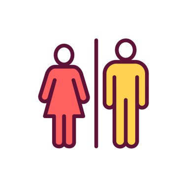 Banyo rengi ikonu. İzole vektör elementi. Web sayfası, mobil uygulama, tanıtım için resim çizelgesi