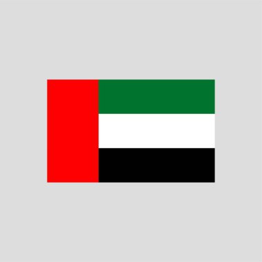 Flag of United Arab Emirates color line element. Vector element for web page
