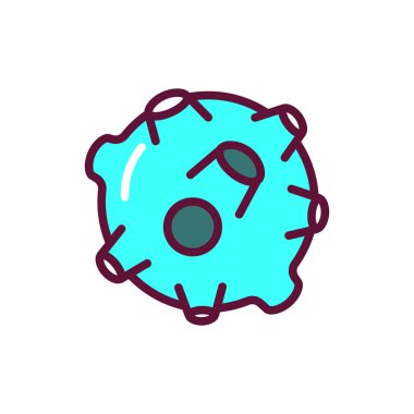 Gezegen renk çizgisi simgesi. Web sayfası, mobil uygulama, tanıtım için resim grafiği. 