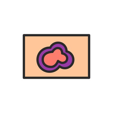 Morluk hastalığı renk çizgisi ikonu. İzole vektör elementi. Web sayfası, mobil uygulama, tanıtım için resim çizelgesi