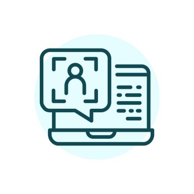 Müşteri siyah çizgi ikonu istiyor. Çevrimiçi yorum. Destek servisi.