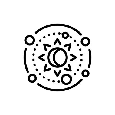 Astrology line icon. Isolated vector element. 
