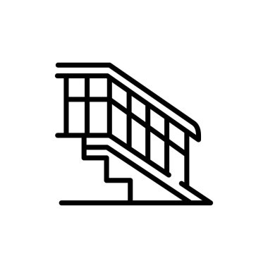 Wheelchair ramp color line icon. Disability. Isolated vector element. 