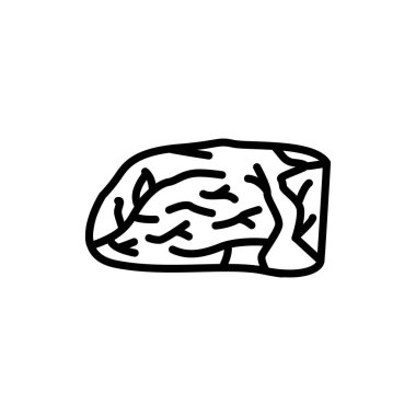 Biftek renginde simge. Et doğrama. Web sayfası, mobil uygulama, tanıtım için resim grafiği.