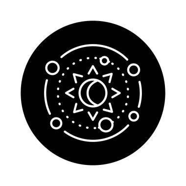 Astrology line icon. Isolated vector element. 
