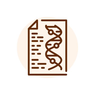 Genetic diagnosis black line icon. Fertilization. 