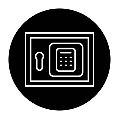 Safe olor line icon. Pictogram for web page.