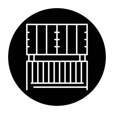 Container olor line icon. Pictogram for web page.