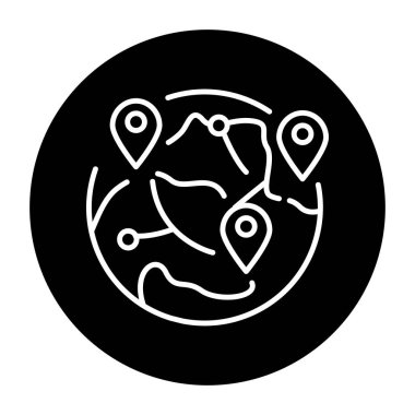 Logistic olor line icon. Pictogram for web page.