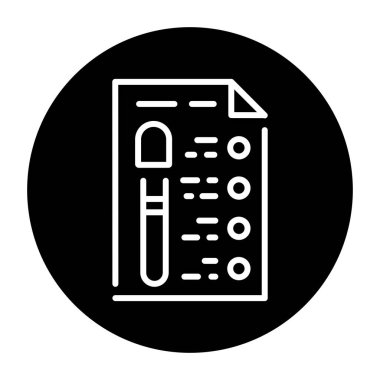 Medical analysis black line icon. Fertilization. Pictogram for web page