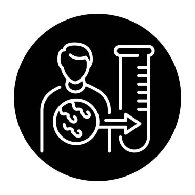 Sperm donation black line icon. Fertilization. Pictogram for web page
