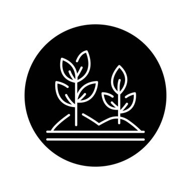 Growing plants color line icon. Garden service. 