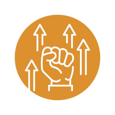 Motivation line icon. Self development