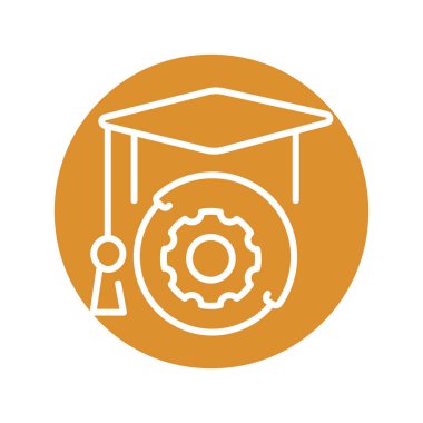 Training line icon. Self development