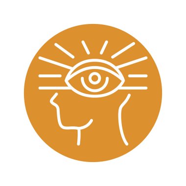 Vision line icon. Self development