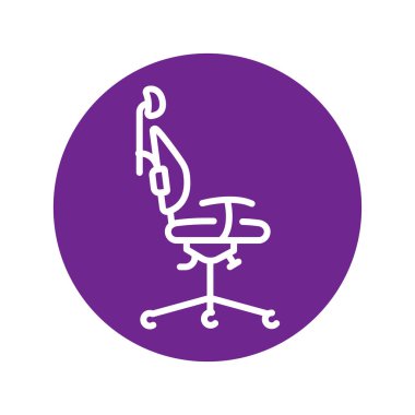 Orthopedic chair olor line icon. Pictogram for web page.