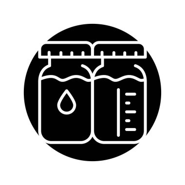 Donor breast milk olor line icon. Pictogram for web page.